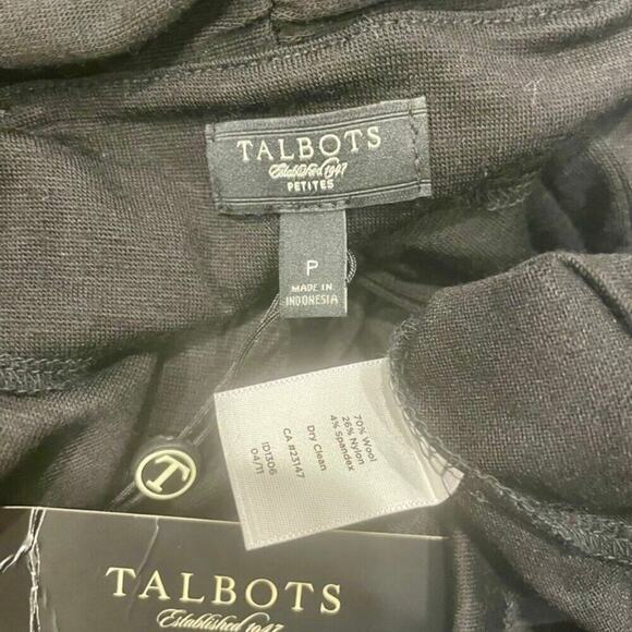 TALBOTS MAXI DRESS  FIT AND FLARE SIZE XS WOOL BLEND BLACK SOPHISTICATED CHIC - Picture 5 of 16